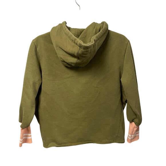 Original Favorites Organic Cotton Green Pullover Hoodie Sweatshirt Womens Small - Picture 6 of 6